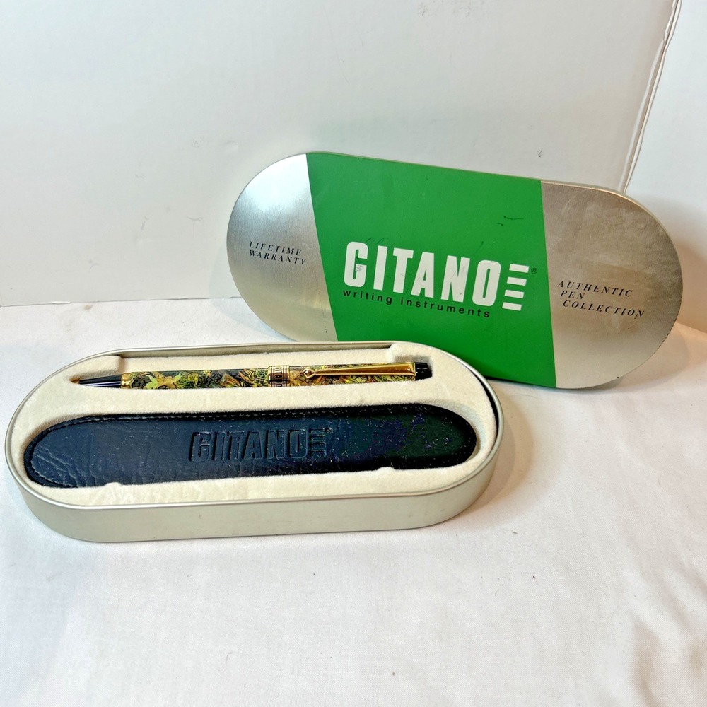 Vintage Gitano writing instruments ink‎ pen in tin
